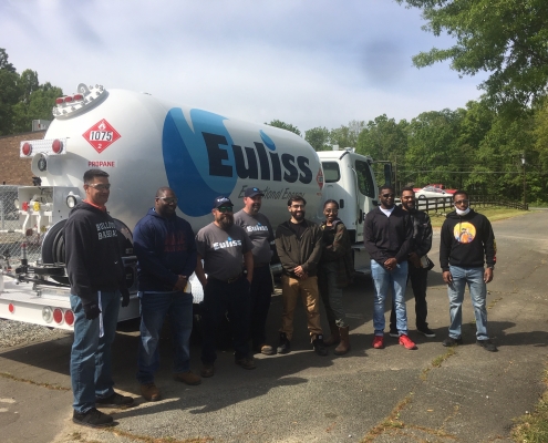 Euliss Propane with students at NC-TEC