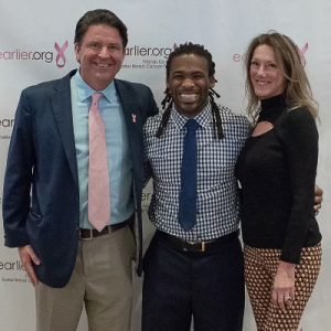 Chris Stanley and wife Dallas with DeAngelo Williams
