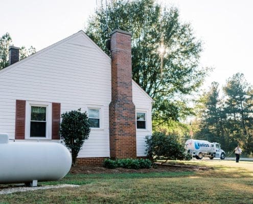 Home with propane system.