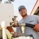 Euliss technician with propane hose